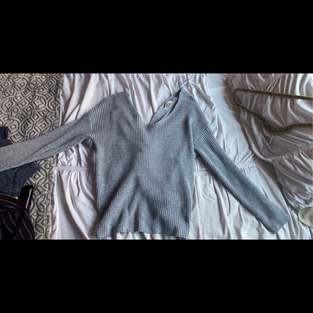 Gray sweater